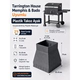 Padilon Memphis Mangal Için Plastik Ayak 2'li Set Mangal Ayak Takozu Yedek Parça