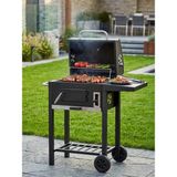 Padilon Tekerlekli Kapaklı Kömürlü Mangal Barbekü 45X32 cm Izgara