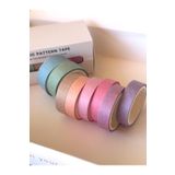 Padme studio 8'li Washi Dekoratif Kağıt Bant - Rainbow