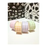 Padme studio Ekose Desenli Soft 4'lü Washi Tape/dekoratif Bant ( Her Biri 2cm Genişilk Ve 2m Uzunluk)