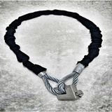 PADRİ Motorsiklet 2 Metre 10 mm Kesilmez Çelik Halat Motorsiklet Bağlama Halatı Motorsiklet Zincir Kılıflı
