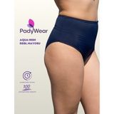 Pady Wear Aqua High Regl Bikini Altı - 5XL - Lacivert