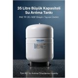 Pae Tp-35 Su Arıtma Tankı 35 Litre 9.2 Galon Nsf Onaylı Metal Çelik Basınçlı Depo Tayvan Üretim
