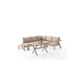 PAFFİA GARDEN MİLAS KÖŞE 3+2+MASA+SEHPA ALÜMİNYUM BAHÇE MOBİLYASI TAKIMI