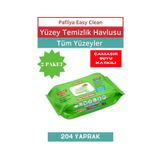Pafilya Çamaşır Sulu Easy Clean Yüzey Temizlik Havlusu 2x102 (204 Yaprak)