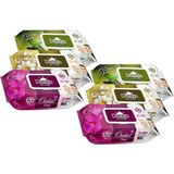 Pafilya Islak Havlu Mendil 120 Yaprak Karma 6 Lı Set (Zeytin-Papatya-Orkide) 720 Yaprak