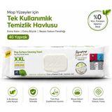 Pafilya Xxl Mop Uyumlu Yüzey Temizlik Havlusu 40 Yaprak – Tek Kullanımlık Islak Temizlik Bezi – Extra Kalın & Extra Büyük – %0 Klor Paraben Alkol – Beyaz Sabun Kokulu