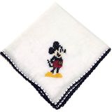 Pafuli Kuti's Işlemeli Bebek Ağız Mendili Sevimli Mickey - Yenidoğan - Beyaz