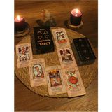 Paganca Başlangıç Tarot Destesi - Arındırma Kesesi Hediyeli 78 Kart - Siyah - Tarot Kartı