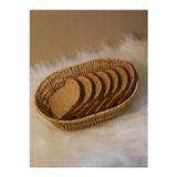 Paganca Hasır Rattan Oval Geniş Ekmek Sepeti