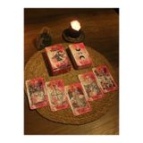 Paganca Pembe Cadı Aura Tarot Destesi 78 Kart - Arındırma Kesesi Hediyeli