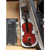 Paganini Masif Ağaç Orta Kalite 4/4 Boy Parlak Cila Keman Seti-Kutu-Yay-Reçine Ful Set
