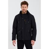 Paganni Su ve Rüzgar Geçirmez Içi Kürklü Softshell Erkek Mont - Siyah