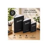 Pagos Yayınları 3’lü Eskiz Defteri Seti A4 A5 A6 – 120 Gr 50 Yaprak Sert Kapak Sketchbook Çizim Karakalem Taslak Defteri