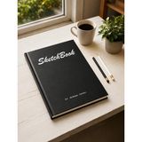 Pagos Yayınları Premium A5 SketchBook Sert Kapak Eskiz Defteri | 120 gr Kağıt | 50 Yaprak (100 Sayfa) | Karakalem & Teknik Çizim İçin - Siyah - A5 ( 14,8 X 21 cm) - Eskiz Defteri Sert Kapak Ciltli 120 gr.