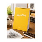 Pagos Yayınları Wise Owl Premium A5 SketchBook Sert Kapak Eskiz Defteri | 200 gr Kağıt | 30 Yaprak (60 Sayfa) | Karakalem & Teknik Çizim İçin