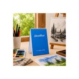 Pagos Yayınları Wise Owl Premium A6 SketchBook Sert Kapak Eskiz Defteri | 200 gr Kağıt | 30 Yaprak (60 Sayfa) | Karakalem & Teknik Çizim İçin