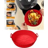 Pai Kırmızı Airfryer Uyumlu Silikon Pişirme Kabı – Yapışmaz, Isıya Dayanıklı - DÜZ