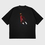 Pain Oversize 'michael Jordan' Baskılı T-Shırt - Beyaz - XL