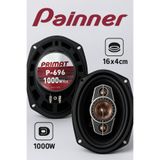 Painner P-696 1000 Watt Oto Hoparlör Oval 6x9 Araba Hoparlör 2 Adet Oto Oval Hoparlör (16-24CM) 2 Adet
