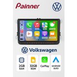 Painner Volkswagen Android Multimedya Carplay 2gb Ram 32gb Hafıza Android Multimedya Teyp Uyumlu P-9VW