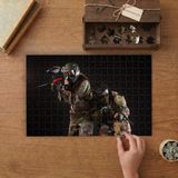 Paintball Oyunu- Eğlence- Spor Tasarımı 240 Parça Ahşap Puzzle Ahşap Kutuda MP00530