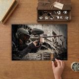 Paintball Oyunu- Eğlence Tasarımı 240 Parça Ahşap Puzzle Ahşap Kutuda MP00539