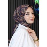 Paisley Desen Acı Kahve Soft Pamuk Eşarp