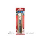 Pakas Balkon Çamaşır Kurutma Askısı, Yuvarlak Küpeşte Uyumlu, 50 cm, Bronz, Alüminyum