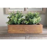 Pakçam Kereste Pakçam Ahşap Saksı Çok Amaçlı Kutu 30 cm x 9 cm x 12 cm Doğal Çam Ağacından Rustik Model