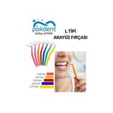 Pakdenteasyandwhite Arayüz Fırçası Diş Arası Arayüz Fırçası L Tipi Diş Ara Fırçası 6 Adet Pembe 0,40 mm - 0,40 mm Pembe
