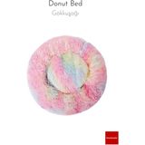 Pakeway Anti Stres Yıkanabilir Kaydırmaz Pofuduk Peluş Kedi Köpek Yatağı - 100 cm - Renkli