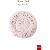 Pakeway Anti Stres Yıkanabilir Kaydırmaz Pofuduk Peluş Kedi Köpek Yatağı - Açık Pembe - 110 cm