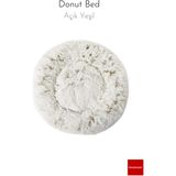 Pakeway Anti Stres Yıkanabilir Kaydırmaz Pofuduk Peluş Kedi Köpek Yatağı - Açık Yeşil - 100 cm