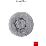 Pakeway Anti Stres Yıkanabilir Kaydırmaz Pofuduk Peluş Kedi Köpek Yatağı - Gri - 70 cm