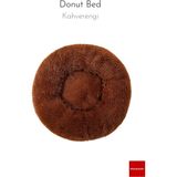 Pakeway Anti Stres Yıkanabilir Kaydırmaz Pofuduk Peluş Kedi Köpek Yatağı - Kahverengi - 120 cm