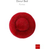 Pakeway Anti Stres Yıkanabilir Kaydırmaz Pofuduk Peluş Kedi Köpek Yatağı - Kırmızı - 80 cm