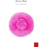 Pakeway Anti Stres Yıkanabilir Kaydırmaz Pofuduk Peluş Kedi Köpek Yatağı - Koyu Pembe - 100 cm