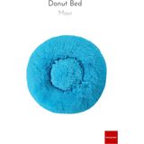 Pakeway Anti Stres Yıkanabilir Kaydırmaz Pofuduk Peluş Kedi Köpek Yatağı - Mavi - 100 cm
