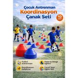 PAKİTO 12'li Çocuk Antrenman Koordinasyon Çanak Seti | Futbol-Paten Aktivite Oyun seti