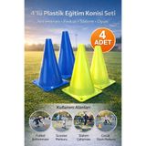 PAKİTO Duba 4’lü Plastik Eğitim Konisi Seti -Futbol ve Aktivite Oyun seti