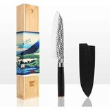 Pakkawood Saplı Şef Bıçağı, 18 Cm Japon 440C Ultra-Sharp Paslanmaz Çelik Bıçak