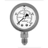 Pakkens 0-10 Bar 50 mm Alttan Bağlantılı Gliserinli G 1/4 inç Manometre