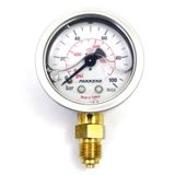 Pakkens 0-100 Bar 63 mm Alttan Bağlantılı Gliserinli G 1/4 inç Manometre