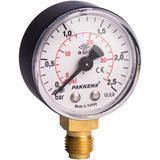 Pakkens 0-16 Bar 50 mm Alttan Bağlantılı Kuru Manometre