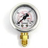 Pakkens 0-315 Bar 63 mm Alttan Bağlantılı Gliserinli G 1/4 inç Manometre