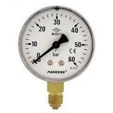 Pakkens 0-4 Bar 63 mm Alttan Bağlantılı Kuru Manometre G 1/4 inç