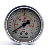 Pakkens 0-4 Bar 63 mm Arkadan Bağlantılı Gliserinli G 1/4 inç Manometre
