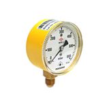 Pakkens 0-600 mBar 63 mm Alttan Bağlantılı Kapsül Diyaframlı Doğalgaz Manometresi CL1,6 G 1/4 inch