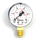 Pakkens 1/4 inç Çap 63 0/10 Bar Kuru Tip Basınç Ölçer Manometre Basınç Göstergesi